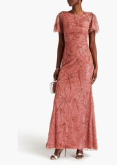 Theia - Esther embellished tulle gown - Pink - US 10
