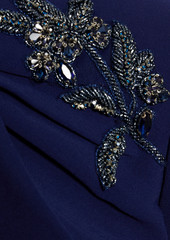 Theia - Ivanna embellished crepe dress - Blue - US 0