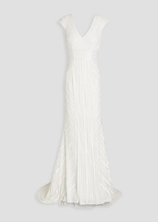 Theia - Renee embellished tulle bridal gown - White - US 6