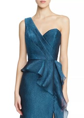 Theia Zinnia Cloud Jacquard Cocktail Dress