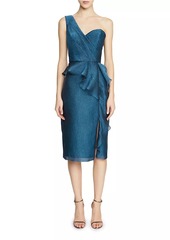 Theia Zinnia Cloud Jacquard Cocktail Dress