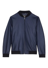 Theory Aiden Knowledge Wool Bomber Jacket