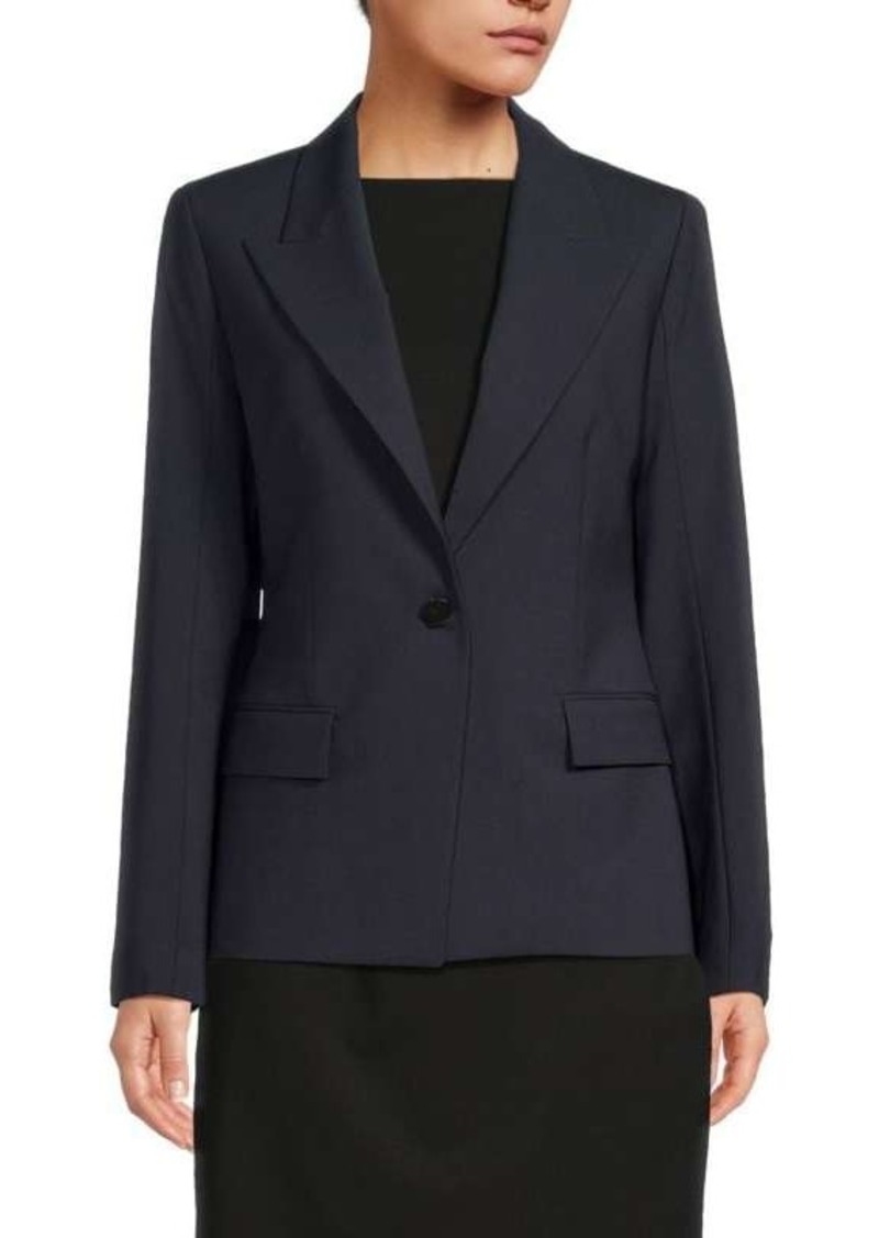 Theory Angled Wool Blend Blazer