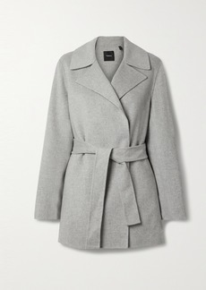 Theory Belted Wool And Cashmere-blend Jacket