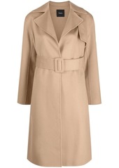 Theory belted wrap trench coat
