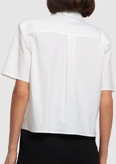 Theory Boxy Cotton Blend Shirt