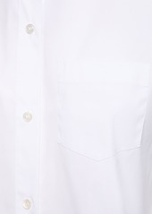 Theory Boxy Cotton Blend Shirt