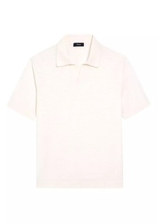 Theory Brenan Linen-Blend Polo Shirt