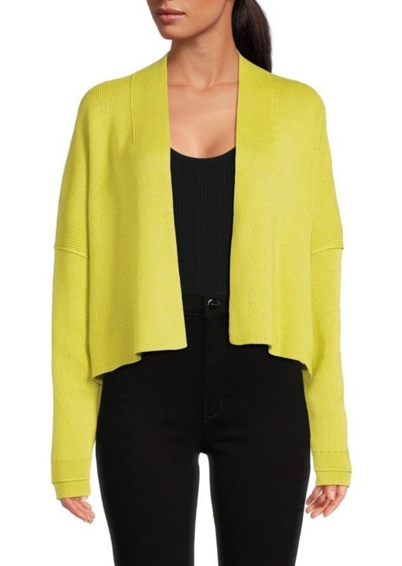 Theory Cashmere Blend Cropped Cardigan