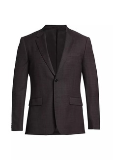 Theory Chambers Checked Wool Single-Breasted Jacket