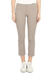 Theory Check Cropped Skinny Pants