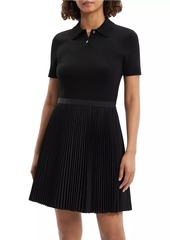 Theory Combo Polo Minidress