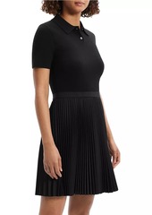 Theory Combo Polo Minidress