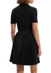 Theory Combo Polo Minidress