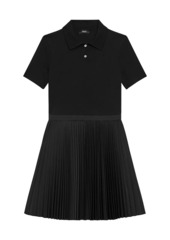 Theory Combo Polo Minidress