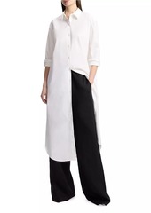 Theory Cotton-Blend Relaxed Maxi Shirtdress