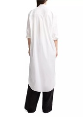 Theory Cotton-Blend Relaxed Maxi Shirtdress