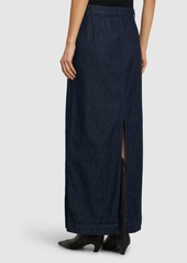 Theory Cotton Denim Maxi Skirt