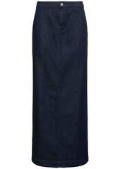 Theory Cotton Denim Maxi Skirt