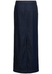 Theory Cotton Denim Maxi Skirt