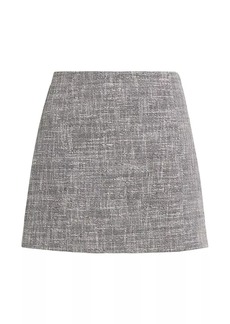 Theory Cotton Tweed Miniskirt