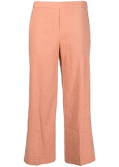 Theory cropped wide-leg trousers