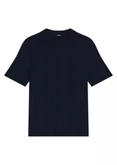 Theory Damian Ribbed Crewneck T-Shirt