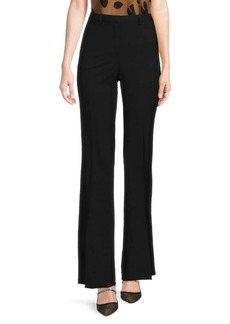 Theory Demitria Flat Front Virgin Wool Blend Pants