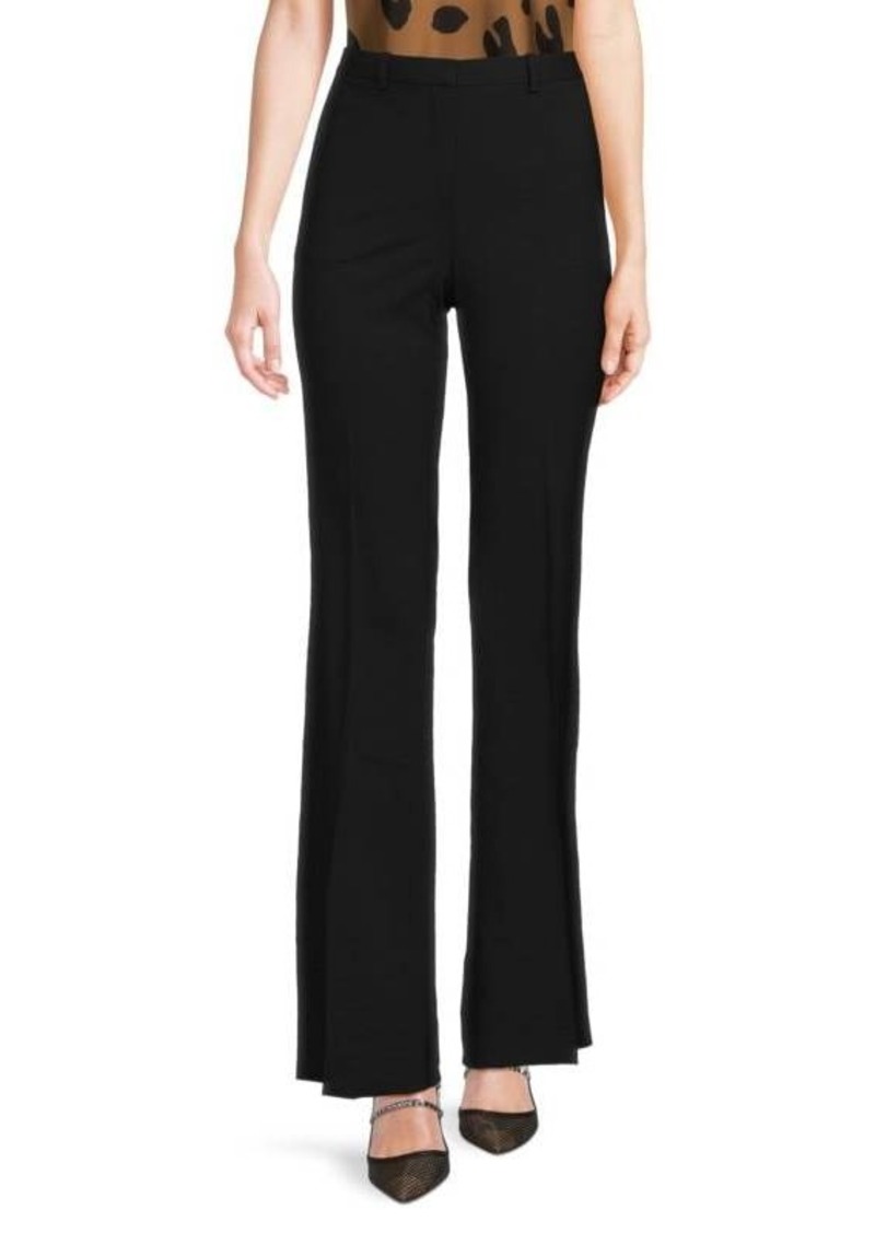 Theory Demitria Flat Front Virgin Wool Blend Pants
