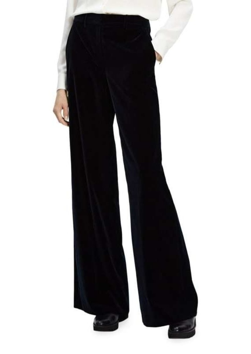 Theory Demitria High-Waist Flare Pants