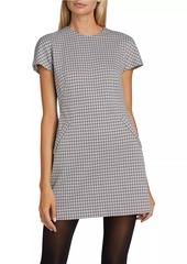 Theory Dolman Houndstooth Minidress