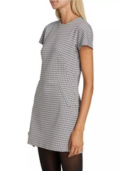 Theory Dolman Houndstooth Minidress