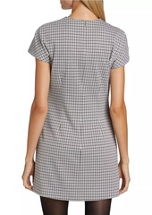 Theory Dolman Houndstooth Minidress