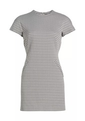 Theory Dolman Houndstooth Minidress