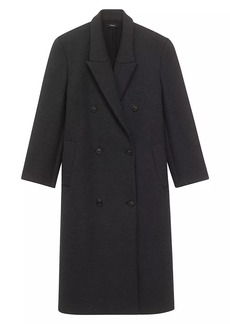 Theory Double-Breasted Wool Coat