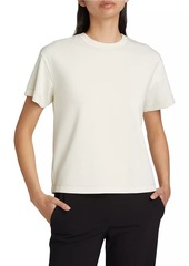 Theory Double-Knit Crewneck T-Shirt