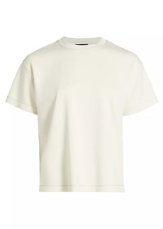 Theory Double-Knit Crewneck T-Shirt