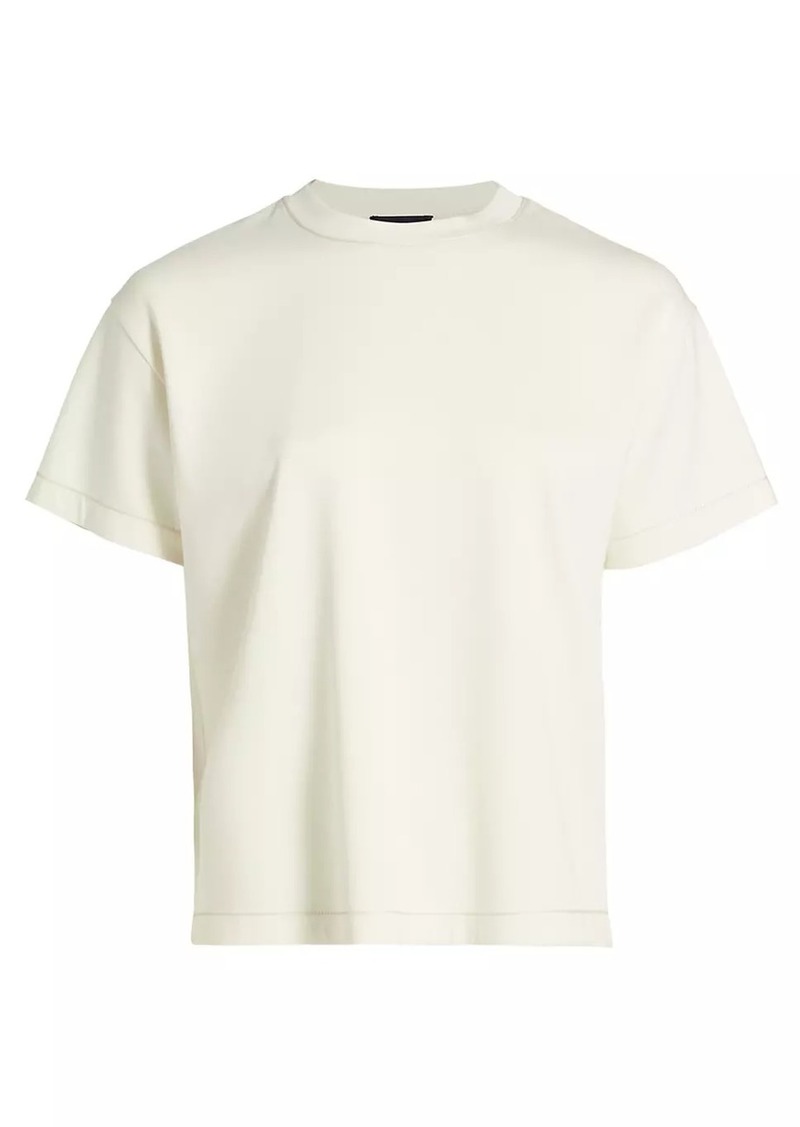 Theory Double-Knit Crewneck T-Shirt