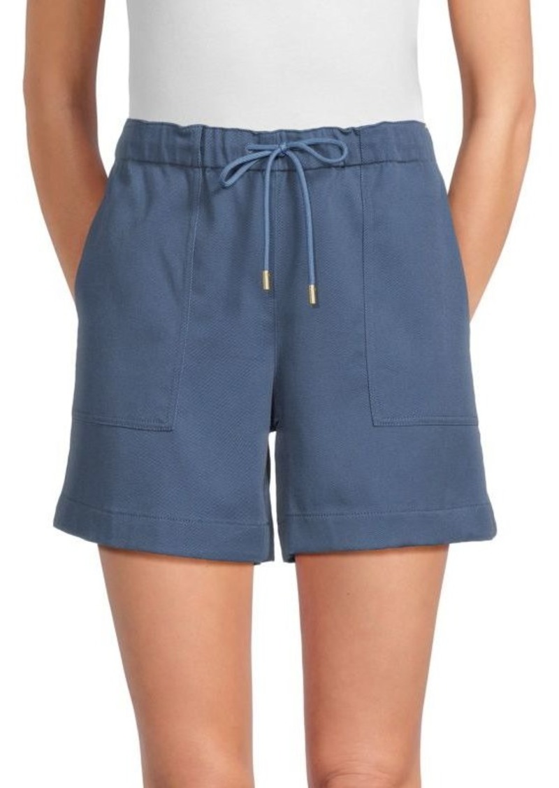 Theory Drawcord Draped Shorts