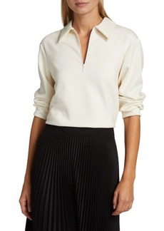 Theory ​Easy Quarter-Zip Blouse
