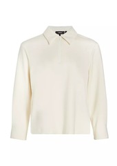 Theory ​Easy Quarter-Zip Blouse
