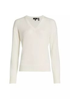 Theory Easy V-Neck Cashmere Sweater