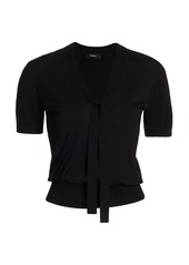 Theory Elodie Tie-Neck Sweater