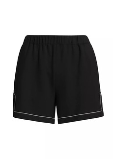 Theory Embroidered Pull-On Shorts