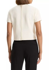 Theory Faux Pocket Crop Top