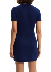 Theory Felted Wool-Cashmere Crewneck Dress