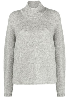 Theory fine-knit roll-neck jumper