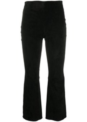 Theory flared cropped trousers