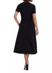 Theory Flared Midi Dress