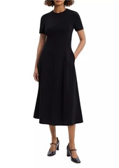 Theory Flared Midi Dress